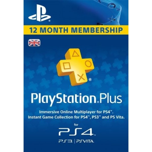 PlayStation Plus 12 Months, Key for UK (електронна доставка на имейл / mail delivery)
